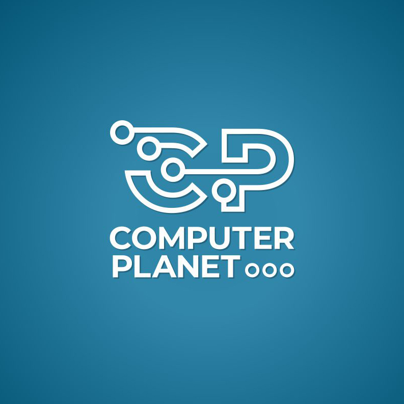 Computer planet logo design